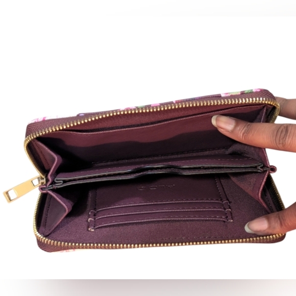 Aldo Floral Wallet with Pink and Purple Blooms - Picture 3 of 5
